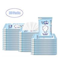 10 Sheets Disposable Wipes Non-Woven Adult Daily Care Wet Wipes Hand Cleaning Shine Wipes Household Protective Products 10 Packs 100 Sheets