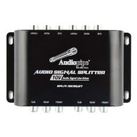 Audiopipe RCA 1 in /3 Out 10v Audio Signal Line Driver with Remote Bass Knob 8in. x 8in. x 2.5in.