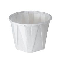 Solo Foodservice 075-2050 Treated Paper Pleated Soufflé Portion Cup, 75 oz, White, 2 Packs of 250 Cups