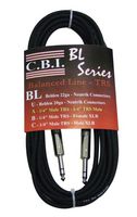 CBI BL2A 1/4" TRS To 1/4" TRS Balanced Guitar Instrument Cable, 3 Feet