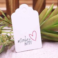 OBELLA BOUTIQUE wholesale thank you gift tag 100pcs per lot 35cm paper white products label tag for favor package
