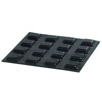 20 Medium Black Square Bumps