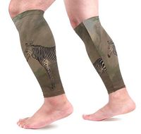 LEVEIS Zebra Portrait Arm Sleeves UV Protection for Men Women Sunblock Protective Gloves Running Golf Cycling Driving Long Arm Cover 1 Pair