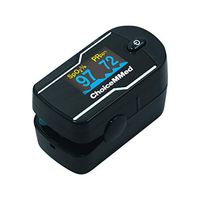 Fingertip Pulse Oximeter, Black Blood Oxygen Saturation Tester LED Display SpO2 PR-PI Heart-Rate Monitor Infrared Measurement