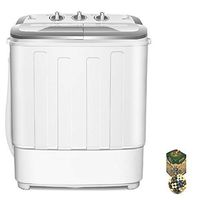 8 lbs Compact Mini Twin Tub Dryer Washing Machine By SpiritOne + GIFT Coconut Shell Massage Ball
