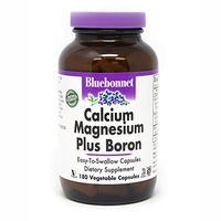 BlueBonnet Calcium Magnesium Plus Boron Vegetarian Capsules, 180 Count