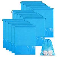 Xisheep Shoes Storage, Thicker Belt Travel Storage Shoe Bag Tote Belt Storage Travel Portable Nonwovens Housekeeping Organizers Home Decorations, for Home DIY Blue