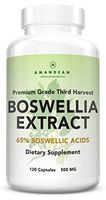 Premium Boswellia Serrata Extract | 500mg 120 Veggie Capsules | Standardized 65% Boswellic Acids with AKBA | Natural Ayurvedic Supplement (Indian Frankincense) for Inflammation and Joint Pain Relief*