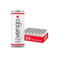 Vengo Energy - Strawberry Flavor - 8.4oz - 24 Pack Energy Drinks
