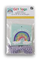 Gift Tags with Baker's Twine Included - 30 Count (Rainbow)