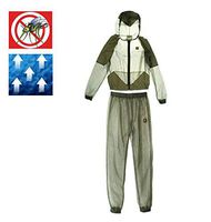 Bug Jacket Mosquito Suit, Portable Outdoor Mosquito Repellent Mesh Hooded Suits Fishing Jacket Insect Protective Mesh Shirt,Perfect for Outdoor Hunting Camping Fishing (Gray, M)