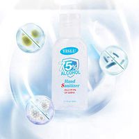 ForHe 60ml Hand Sanitizer Gel, 75% Alcohol Disposable No Clean Hand Wash Cleaning Soap Wipes Travel Size