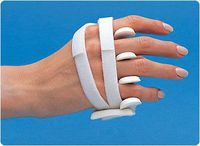 LMB Soft Core Wire-Foam Ulnar Deviation Splint, Right Size: Avg.-L Male 3&3/8"; - 3 3/4"