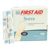 Adhesive Bandages, Sheer Strips, 1" x 3", Box of 100