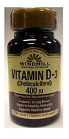 Windmill Vitamin D 400 IU 100 Tablets Per Bottle- 6 Bottles