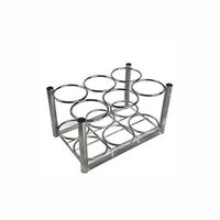 Roscoe M6 Cylinder Rack, with Bolt Down Bars, Cylinder Capacity: 6