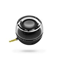 Gadget.Cool Mini Line-in Wireless Speaker - 3.5mm Audio Jack, Plug & Play, Compact & Light Weight Design, Powerful & Clear Bass, Built-in Battery & Micro USB Port, English Manual (black)