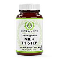 Milk Thistle Powder Capsules - Organic Silybum Marianum + Seed Extract - 100% Vegetarian & Gluten Free - 90 Non GMO Powder Veggie Caps - True Herbal Supplement