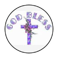 HotSaleStore Sticker Seals 48 God Bless Cross !! Envelope Seals Labels Stickers 1.2" Round