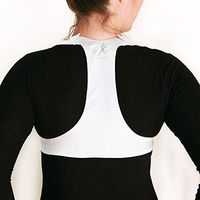 BAX-U Posture Corrector | UNISEX | Adjustable and Comfortable Upper Back & Shoulder Support Brace | Chiropractor Designed | SMALL | WHITE