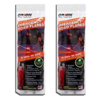 Orion Safety Products - 15 Minute Road Flares with Free Neon Light Stick (1 Pack of 3 Flares) - 2 Pack