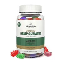 Hemp Gummies 6000 MG High Potency - 100 mg Per Fruity Gummy Bear with Hemp Oil Natural Hemp Candy Supplements for Pain, Anxiety, Stress & Inflammation Relief Promotes Sleep & Calm Mood
