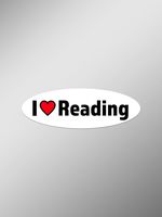I Love Reading Vinyl Decals Stickers (Two Pack) | Cars Trucks Vans Windows Walls Laptop Cups | Printed | 2-5.5 Inch Decals | KCD1374