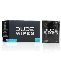 Dude Wipes Flushable Singles for Travel (30 Individually Wrapped Wipes) & Dispenser Pack (48ct), Unscented with Vitamin-E & Aloe, 100% Biodegradable