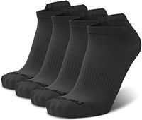 Ankle Compression Running Socks for Men & Women (2 Pairs) - Best Low Cut, No Show Athletic Socks with Heel Tab - Moisture Wicking, Arch Support Plantar Fasciitis Socks for Runners, Endurance, Cycling