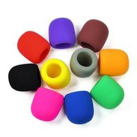 NYKKOLA 10 Pack Colors Handheld Stage Microphone Windscreen Foam Mic Cover Karaoke DJ