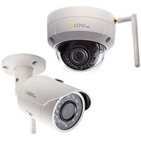 Q-See QCW3MP1B16-2 3MP/1080p High Definition Wi-Fi Bullet Security Camera 2-Pack, with 16GB SD Cards Included