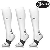 NEWZILL Compression Socks (20-30mmHg) for Men & Women (3-Pair Assort 02, Medium)