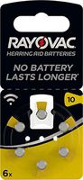 Rayovac Hearing aid batteries HA10 (6 pcs.) [RAY-10B]