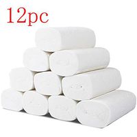 Cathalem Paper Towels, 12 Rolls Paper Hand Towels Toilet Paper Toilet Roll Tissue Thickened Household Napkin Huge Roll Soft & Strong Kitchen Paper Towels