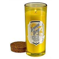 Smart Living 12011080 Lemon Drop Highball Scented Candle, White