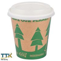 Tabletop king 10 oz. Kraft Biodegradable and Compostable Individually Wrapped Paper Hot Cup - 480/Case made by TableTop king