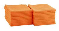 DRI Professional Extra-Thick Microfiber Cleaning Cloth 24 Pack Orange (16IN x 16IN, 300GSM, Commercial Grade All-Purpose Microfiber Highly Absorbent, LINT-Free, Streak-Free Cleaning Towels)