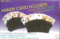 Handy Card Holders, Set of 2, 15 card holding capacity, Black