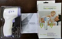 Non-Contact Infrared Forehead Thermometer for Baby, Adult, Child, Surface of Objects (White B)