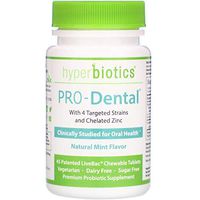 Hyperbiotics, PRO-Dental, Natural Mint Flavor, 45 Chewable Tablets