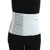 ITA-MED Women’s Breathable Abdominal/Back Support Binder AB-208: White X-Large