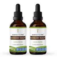 Barberry Root Alcohol Tincture Extract, Organic Barberry (Berberis Vulgaris) Dried Root Bark Tincture Supplement (2x4 fl oz)