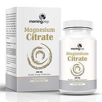 Magnesium Citrate 200 Mgper Vegetarian Capsules 240Count, 200 Mg of Active Elemental Magnesiumper Caps by Morning Pep, Benefits Energy Production Helps Maintain Normal Muscle Bones & Teeth