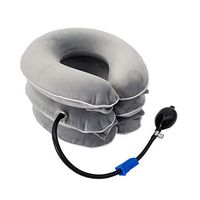 2020 Newest Cervical Neck Traction Device Inflatable Neck Stretcher, Easy to Use for Chronic Neck and Shoulder Pain Relief, Neck Cervical Brace Collar Pillow for Home and Travel (Grey)