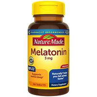 Nature Made Melatonin 3mg Tablets, 240 Count for Supporting Restful Sleep† (Packaging May Vary)