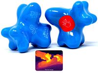 Divine (Sky)(Set of 2) Synergy Stones - Pro Hot Stone Massage Tools - Blend Heat, Relaxing and Therapeutic Massage for Deep Muscle Tension Relief - Free YouTube Training Videos