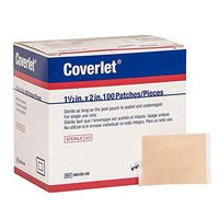 Coverlet Patches Adh Dressing, 1 1/2" X 2", 100/Bx