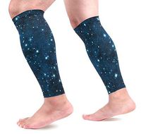 Anmarco Space Galaxy Nebula Starry Stars Sports Calf Compression Sleeves Leg Compression Socks Calf Guard for Running, Cycling, Maternity, Travel, Nurses