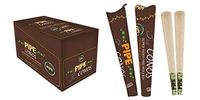 Pipe Cones Classic - Brown Papers, pre-Rolled Rolling Papers King Size, Tubes + Filters, 72 pcs in Box, Packed in 24 Personal Cases