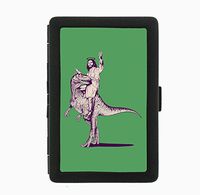 Jurassic Jesus Funny History Black Cigarette Case Holder Wallet RFID-blocking